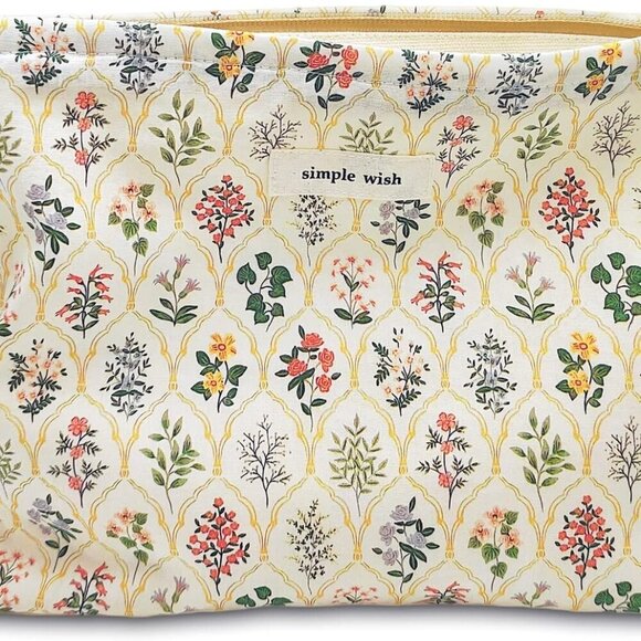 Handbags - Aesthetic Floral Makeup Bag Cute Small Cosmetic Bags for Women Girls, Travel Toi